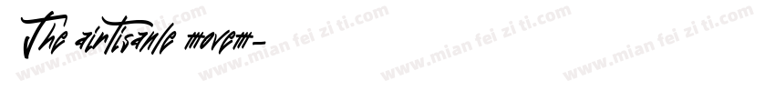 The airtisanle movem字体转换